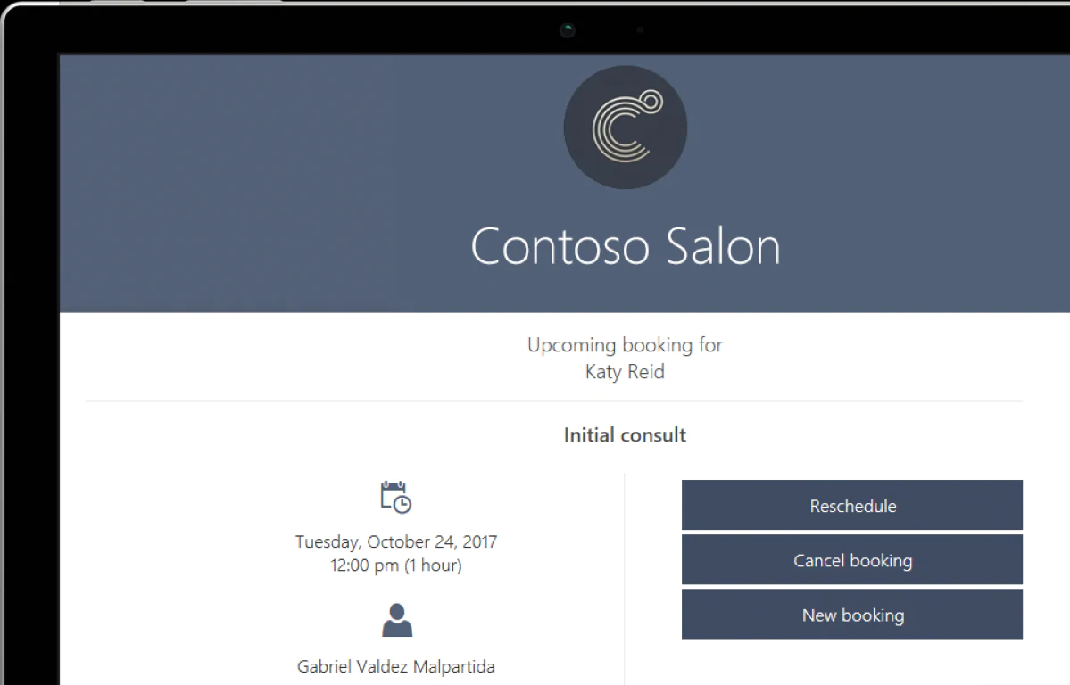 Microsoft Bookings Programm